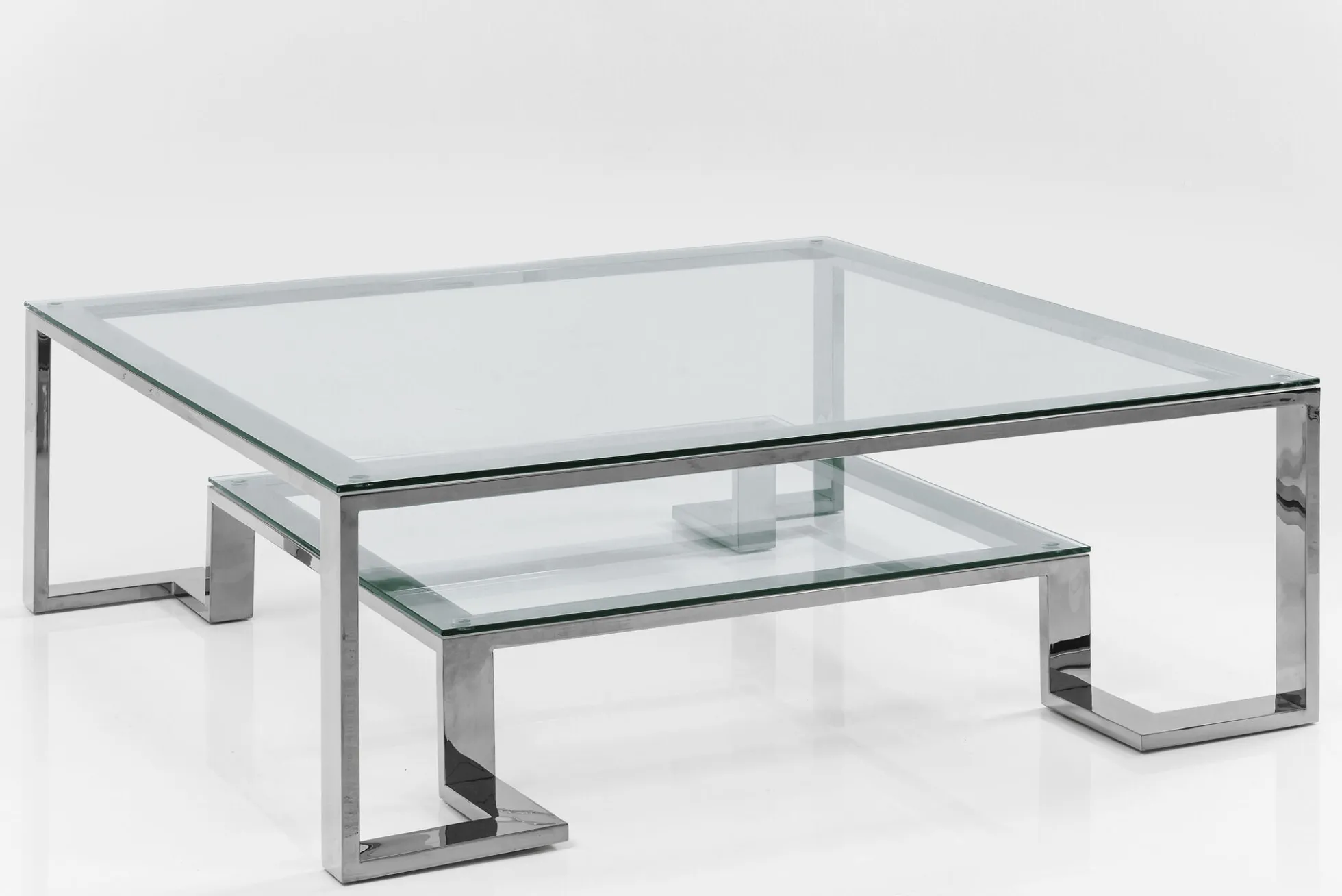 Stolik kawowy Silver Rush 120x120 cm srebrny