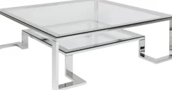 Stolik kawowy Silver Rush 120x120 cm srebrny