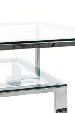 Stolik kawowy Silver Rush 120x120 cm srebrny