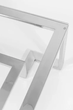 Stolik kawowy Silver Rush 120x120 cm srebrny