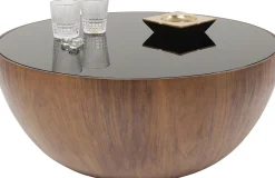Stolik kawowy Tear Drops Ø80 cm orzechowy