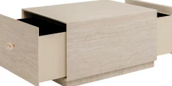 Stolik Kawowy Travertino Trunk 80x60cm