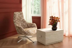 Stolik Kawowy Travertino Trunk 80x60cm
