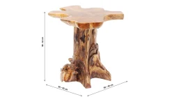 Stolik kawowy Tree 39xH49 cm drewniany
