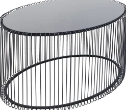 Stolik kawowy Wire Uno 90x60 cm czarny