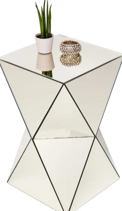 Stolik Luxury 32x54 cm lustrzany szampański