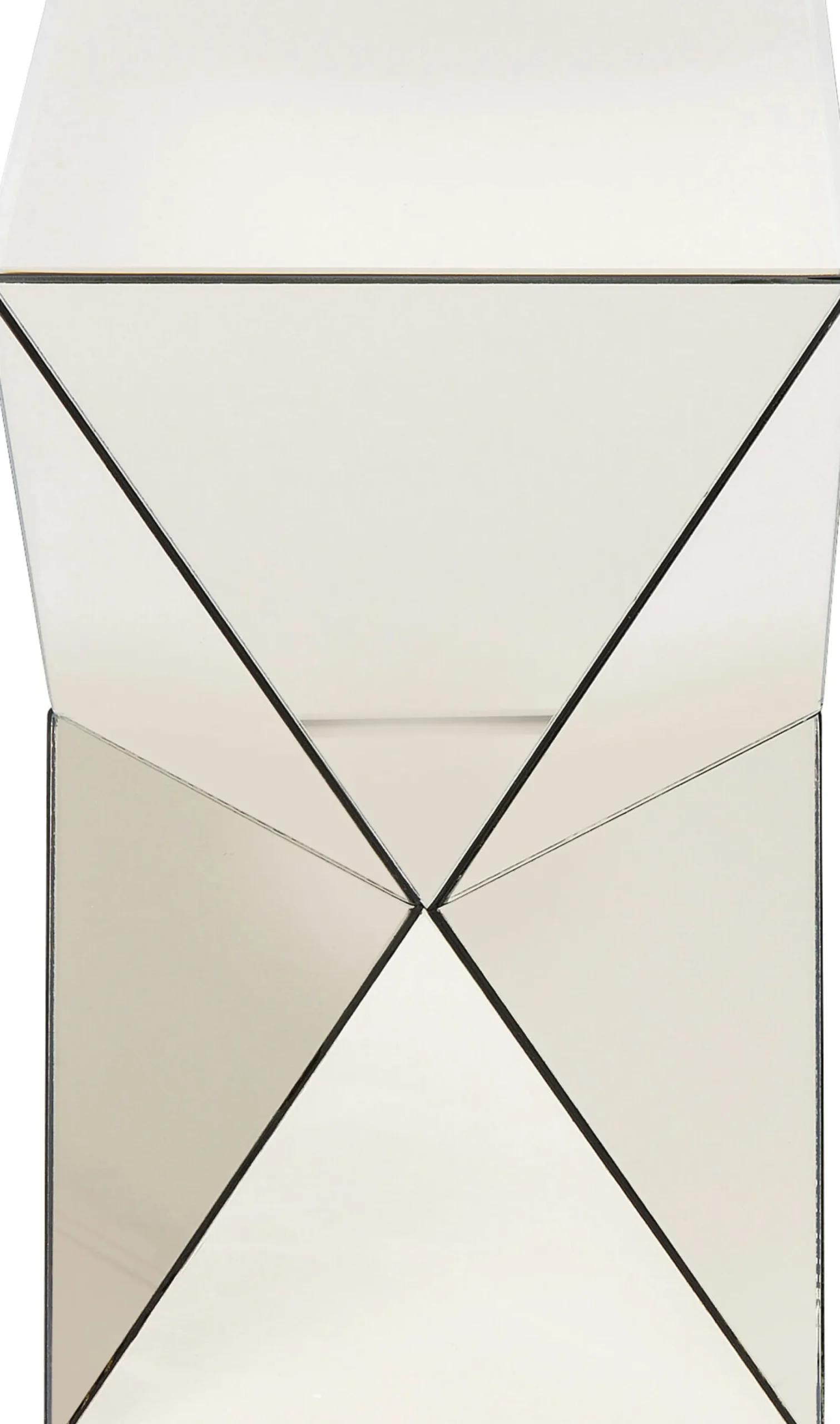 Stolik Luxury 32x54 cm lustrzany szampański