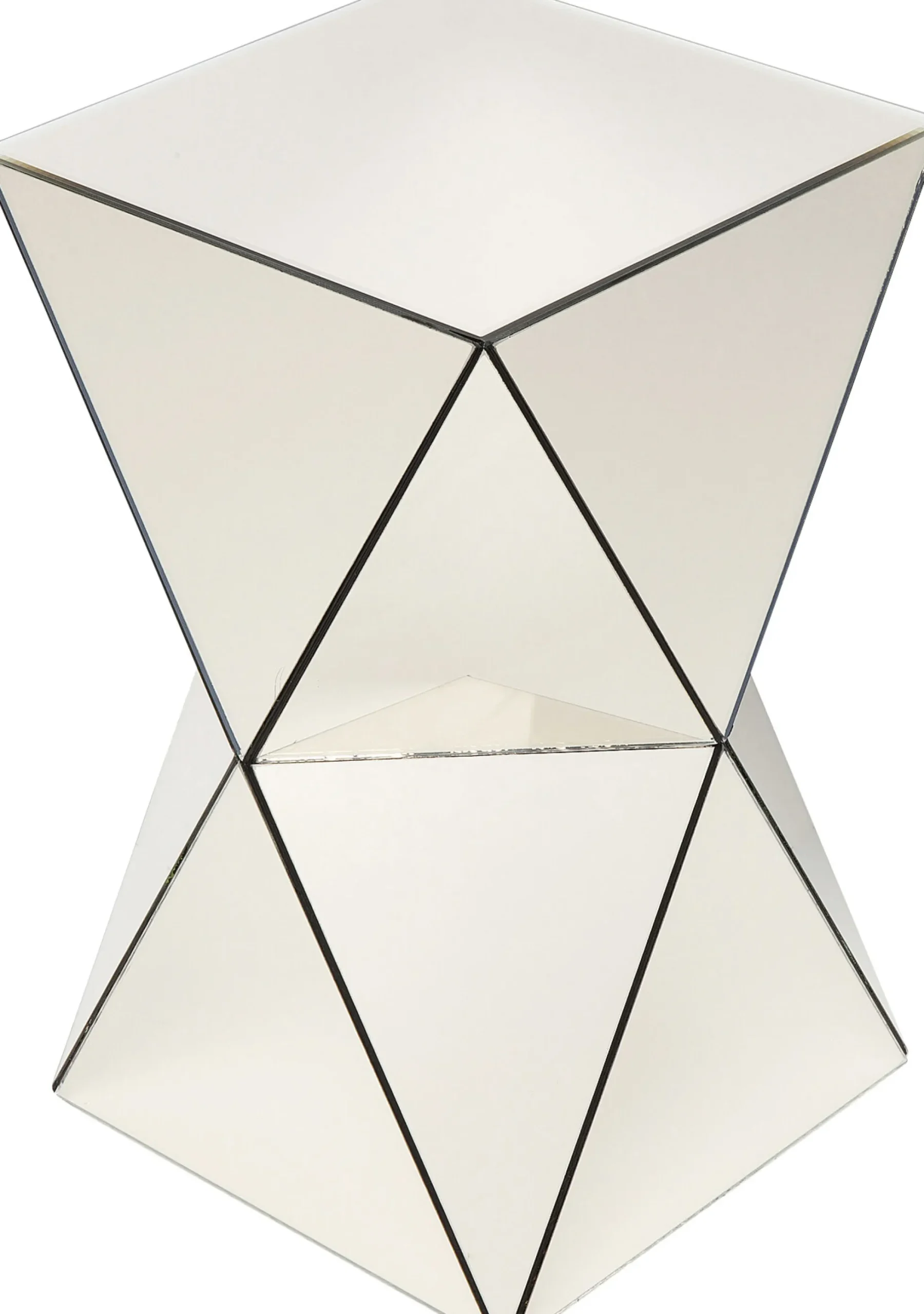 Stolik Luxury 32x54 cm lustrzany szampański