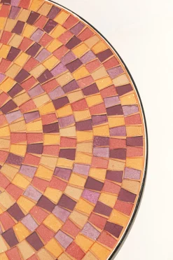 Stolik pomocniczy Clack Mosaic Red Ø35cm