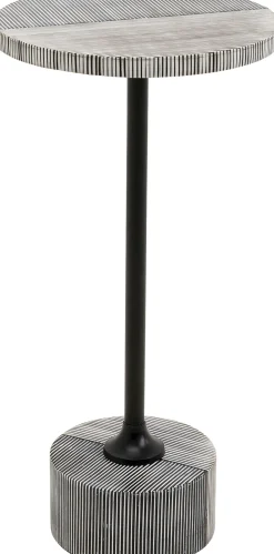 Stolik pomocniczy Domero Double Black Ø25cm