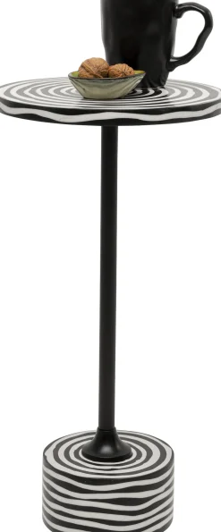 Stolik pomocniczy Domero Swirl Black Ø25cm