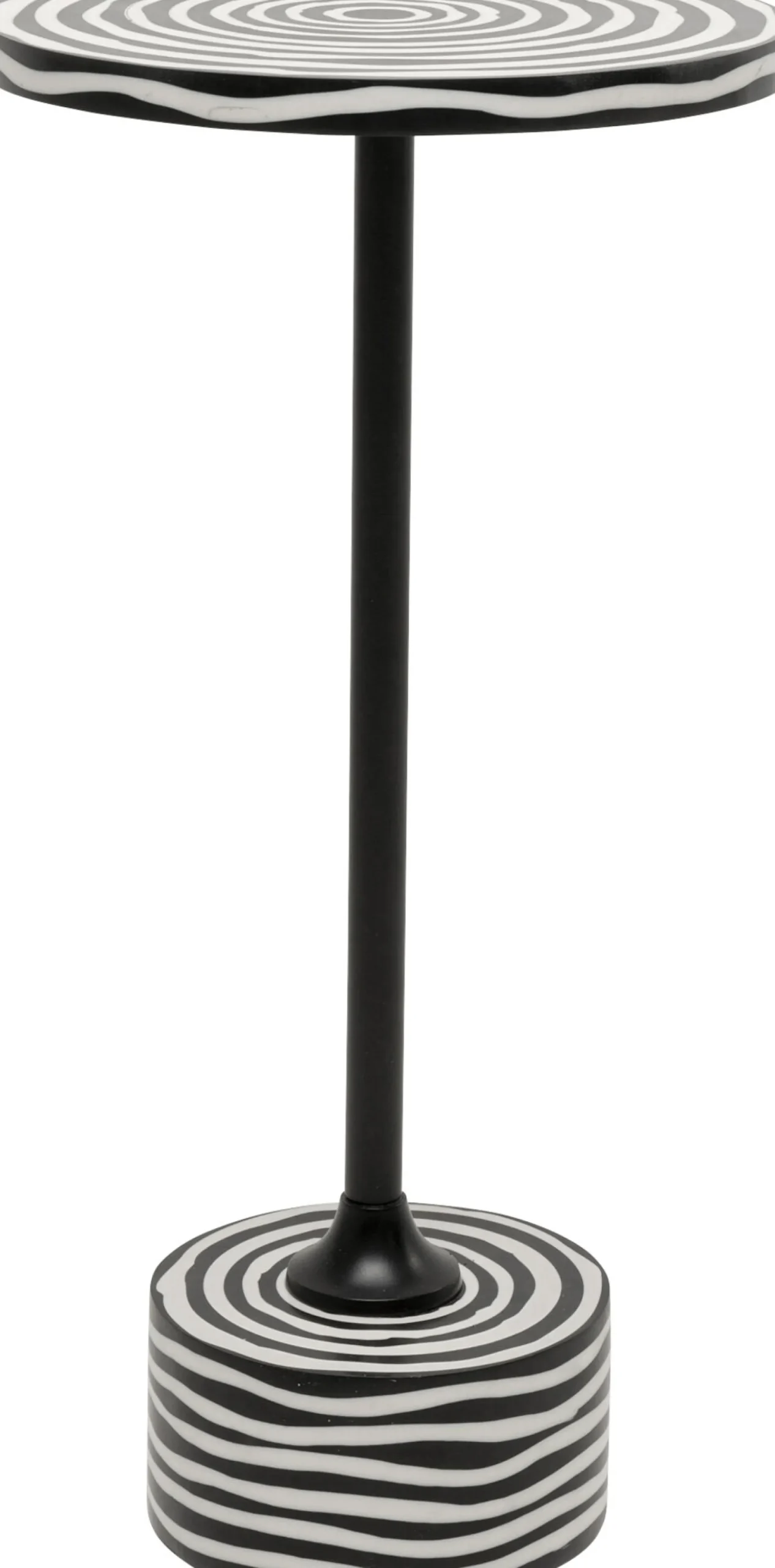 Stolik pomocniczy Domero Swirl Black Ø25cm