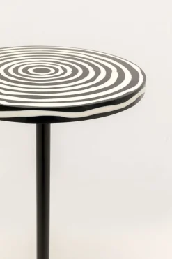 Stolik pomocniczy Domero Swirl Black Ø25cm