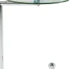 Stolik pomocniczy Easy Living Ø46 cm transparentno-srebrny