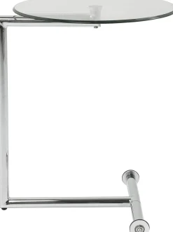 Stolik pomocniczy Easy Living Ø46 cm transparentno-srebrny