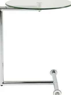 Stolik pomocniczy Easy Living Ø46 cm transparentno-srebrny