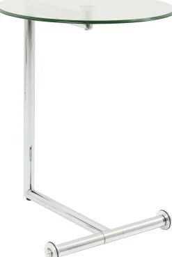 Stolik pomocniczy Easy Living Ø46 cm transparentno-srebrny
