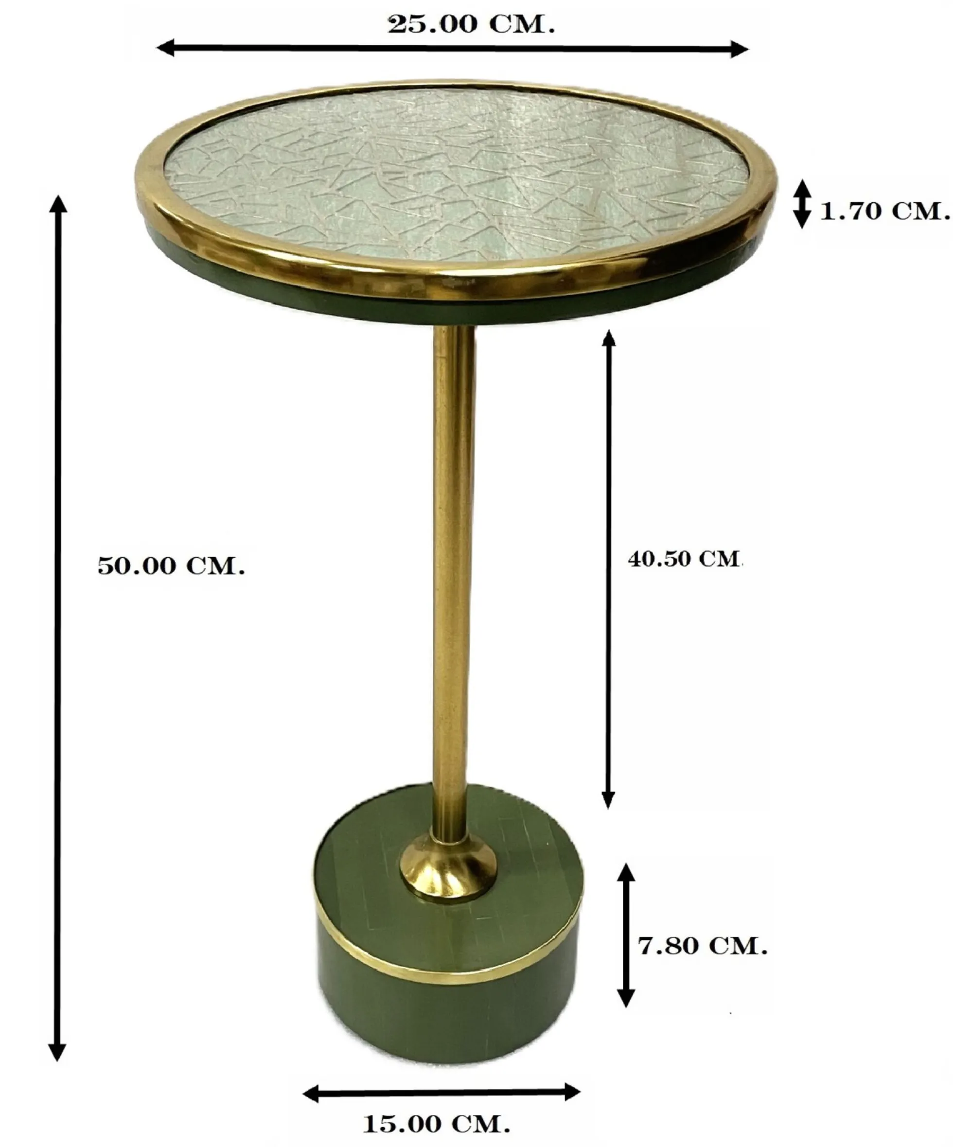Stolik Pomocniczy Grazia Crack Ø25cm