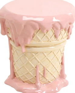 Stolik Pomocniczy Ice Cream Różowy Ø37cm