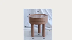 Stolik pomocniczy Lolly Mocha Mousse 45x51cm