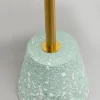 Stolik pomocniczy miętowy marmur mineralny Ø40x55 cm