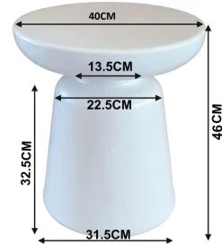 Stolik Pomocniczy Paco Ø41cm