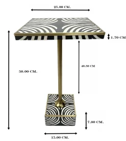 Stolik Pomocniczy Zebra 25x25cm