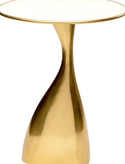 Stolik Spacey Ø36xH46 cm aluminium złoty