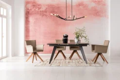 Stół rozkładany Amsterdam 160-240x90 cm szary