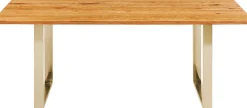 Stół Symphony 160x80 cm dąb - nogi złote