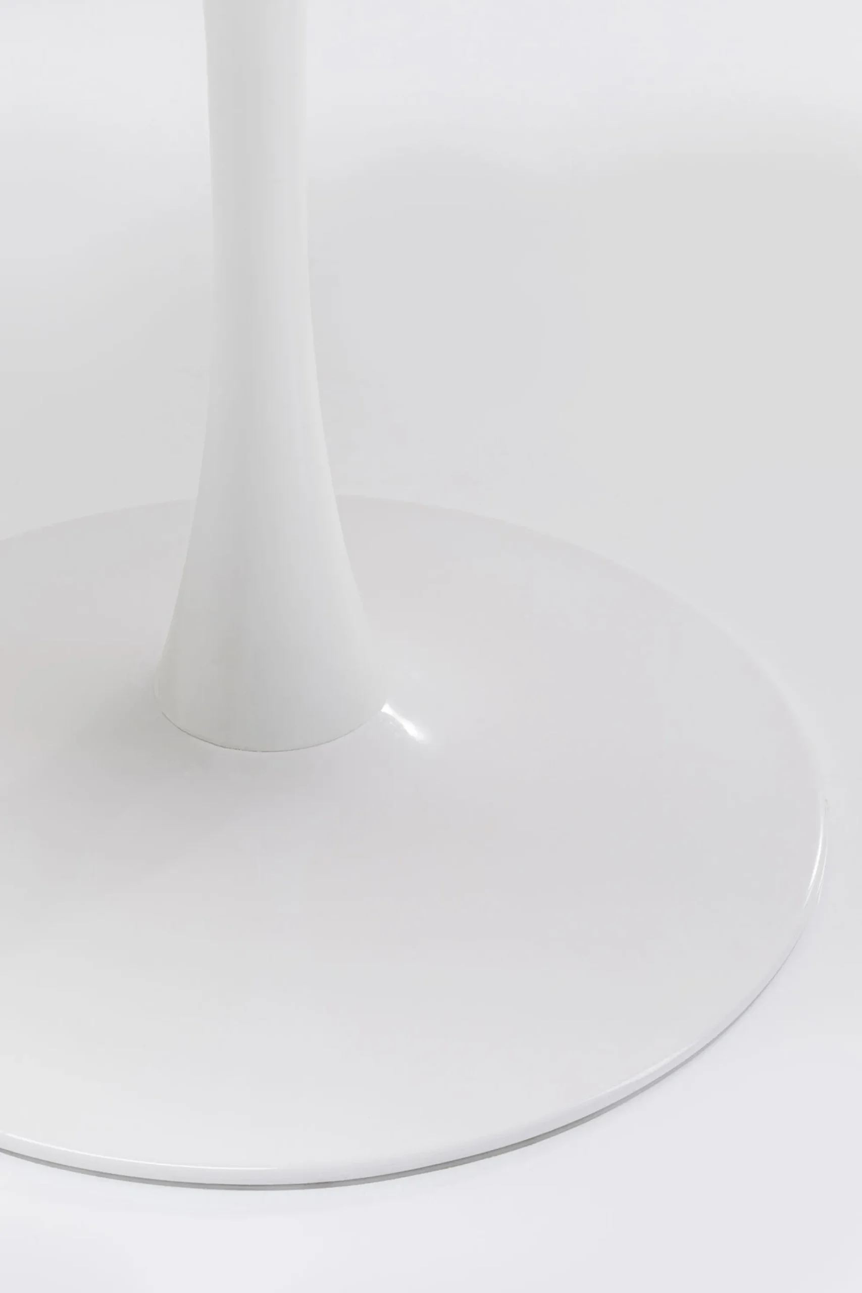 Stół Veneto Ø110 cm biały - blat marmur