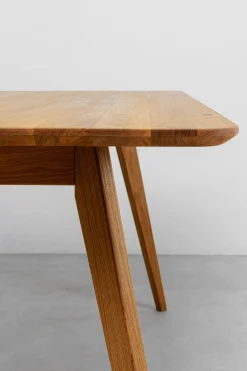 Stół z drewna dębowego blat prostokątny 200x90 cm