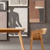 Stół z drewna dębowego blat prostokątny 140x90 cm