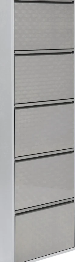Szafka na buty Caruso MO 50x170 cm w kolorze srebrnym