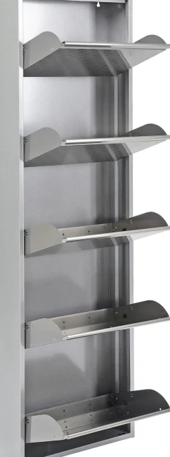 Szafka na buty Caruso 50x170 cm srebrna