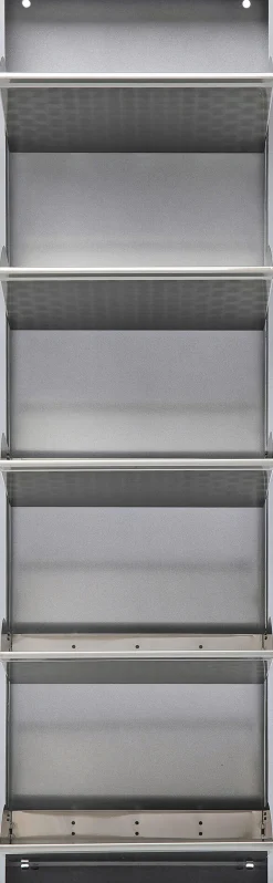 Szafka na buty Caruso 50x170 cm srebrna