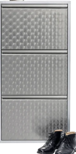 Szafka na buty Caruso 50x103 cm srebrna