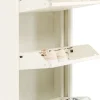 Szafka na buty stalowa kremowa 5 przegródek 50x173 cm