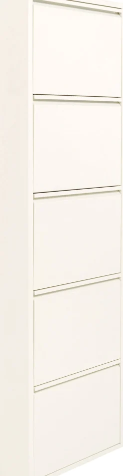 Szafka na buty stalowa kremowa 5 przegródek 50x173 cm