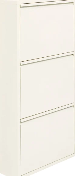 Szafka na buty stalowa kremowa 3 przegródki 50x104 cm