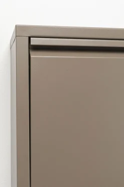 Szafka na buty stalowa 5 półek kolor taupe 50x170 cm