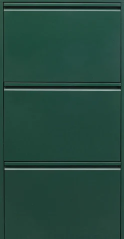 Szafka na buty stalowa 3 półki kolor zielony 50x103 cm