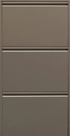 Szafka na buty stalowa 3 półki kolor taupe 50x103 cm