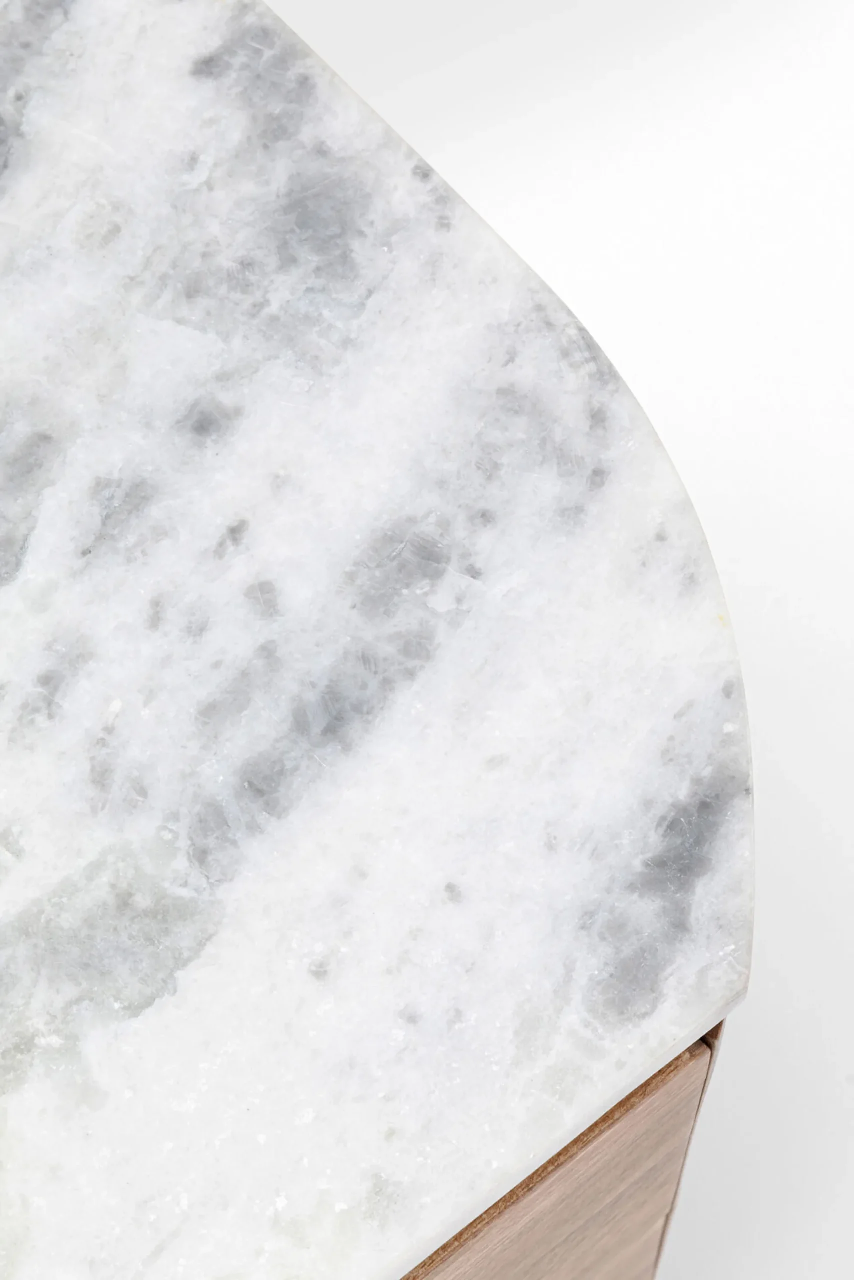 Szafka nocna Grace 50x55 cm drewno mango - blat marmur