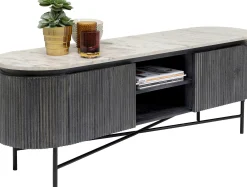 Szafka RTV Glenn 150x54 cm biało-szara