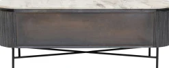 Szafka RTV Glenn 150x54 cm biało-szara