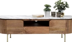 Szafka RTV Grace 145x48 cm drewno mango - blat marmur