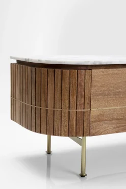 Szafka RTV Grace 145x48 cm drewno mango - blat marmur