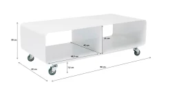 Szafka RTV M Mobil 90x30 cm brązowa