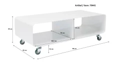 Szafka RTV M Mobil 90x30 cm szara